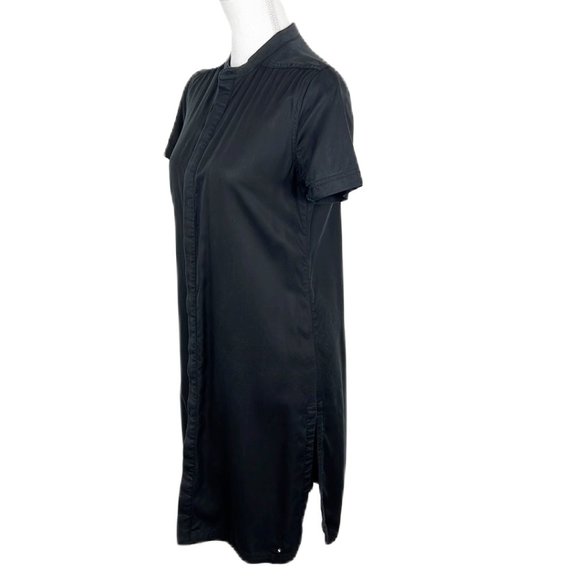 Control Sector Dress Women Small Black High Neck Button Up Shirt Streetwear - Picture 2 of 12